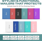 Green Poly Bubble Mailers 8.5x12 inch #2 | Self Seal Padded Envelopes | Cushioned Bubble Mailer | Usable Size 8.5x11 | Water Proof | Lightweight mailing Shipping Bags | 100 Pack Bulk