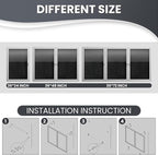 48"x36" Lockable Enclosed Bulletin Board, Outdoor Flet Weather-Resistant Aluminum Frame Notice Board, Wall Mounted Display Case Acrylic Doors for School,Office,Silver Frame w/Black Flet