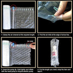 Inflatable Bubble Cushioning Wrap Roll Bottle Shipping Sleeves 15.7"x164' Air Pillows for Shipping Moving, Large Size Air Bubbles Packing Supplies for Fragile Items Packaging Material