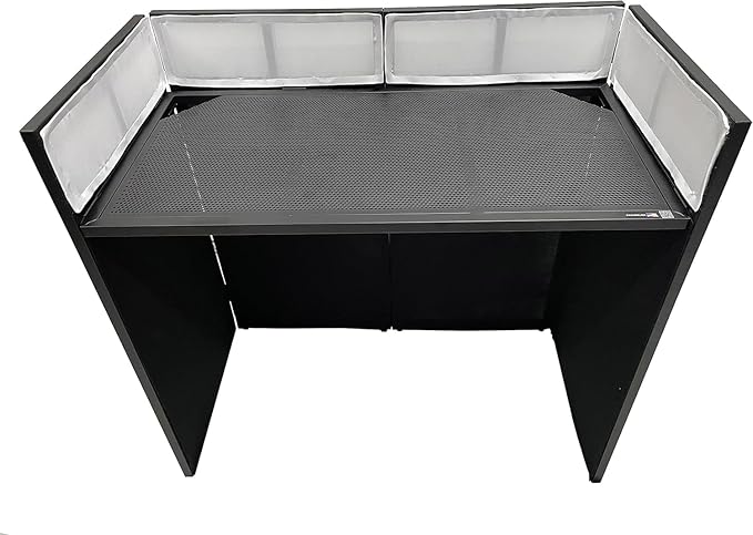 Cedarslink BEAST-8 Large 46" Wide DJ Event Facade White/Black Scrim Booth+ UPPER/LOWER COLOR MIXING INCLUDED! All Aluminum Build only 22 LB