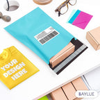 Teal Large Poly Mailers 19x24 Inch | Strong Adhesive Self-Seal Mailer Bags | Tear, Tamper, Water Resistant Shipping Envelopes | Thick Strong polymailer Bags XL Clothing Shipping Bags | 100 Pcs Bulk