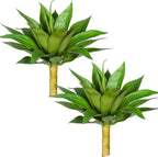 Artificial Agave Plants,Large UV Resistant Fake Agave Planters for Indoor and Outdoor Decorating Artificial Plants for Outdoors Plants(2Pack, 22")