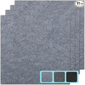 Carpet Tile 24” X 24” Self Adhesive Carpet Floor Tiles Anti-Slip Reusable Carpet Squares Peel and Stick Carpet Floor Tile Easy Install DIY for Bedroom Living Room (11, Light Gray)