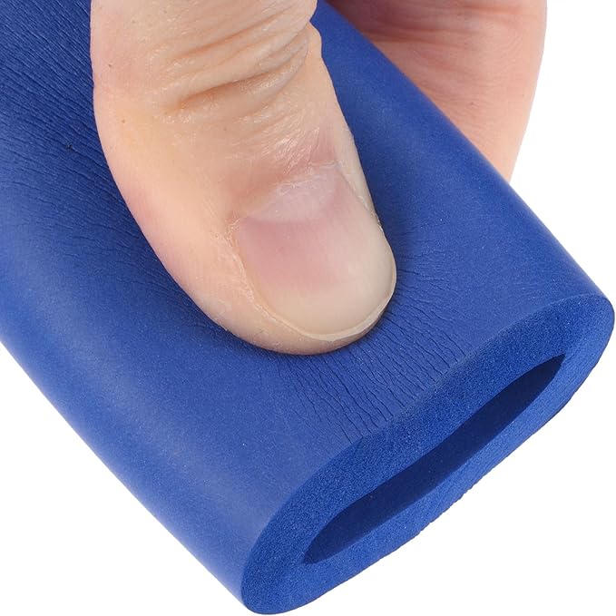 uxcell Foam Tubing for Handle Grip Support, 18mm ID 30mm OD 1m Length Blue