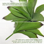 Fake Plants Artificial Agave Plants,Large UV Resistant Fake Agave Planters for Indoor and Outdoor Decorating Tropical Plant Succulents Greenery Indoor Decor13.8 (2Pack, Dark Green)