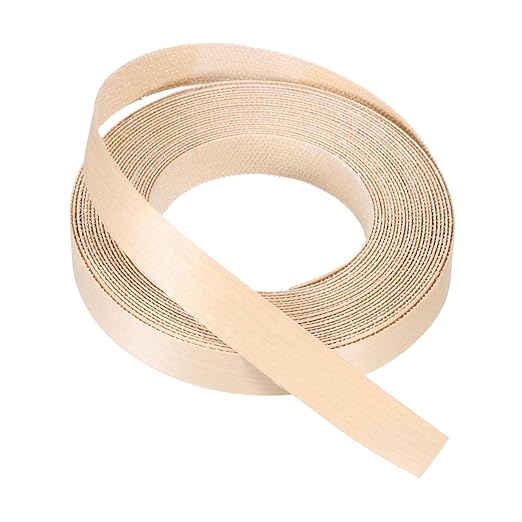 PATIKIL Maple Edge Banding, 3/4 Inch x 25 ft Wood Veneer Tape Pre-glued Flexible Plywood Edge Banding with Hot Melt Adhesive for Furniture Restoration