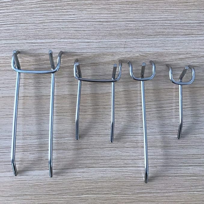 Eujgoov Pegboard Hook Set 51 Pcs, Organize Screwdrivers, Wrenches and Pliers on Pegs for Heavy Duty Tools Storage Support for Storing Tools, Pulling Lines and Organizing Items