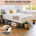 Furniture Risers Bed Risers - Rectangular Adjustable Block Riser for Raising 1.5-3 in. & 4.3 in. Beds, Tables, Sofas, Refrigerators, Washers - Up to 4,000 Pounds (Black, Two Layers 3inches)