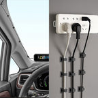 XHF 3/4” Adhesive Cable Wire Clips Black120pcs, Cable Staples Outdoor Cable Management Wire Organizer Cord Holder for Under Desk, Car, Wall, TV PC Ethernet Cable