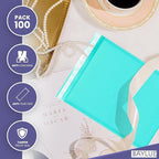 Teal Large Poly Bubble Mailers 12x15 inch | Self Seal Padded Envelopes Cushioned Bubble Mailer | Usable Size 12x15 | WaterProof | Lightweight mailing Shipping Bags | 100 Pack Bulk
