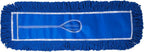 Commercial Dust Mop Replacement Head - 24 x 5 in. Cotton Nylon Reusable Mop Head- Industrial Dust Mop Refill for Floor Cleaning & Janitorial Supplies, Blue