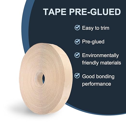 PATIKIL Maple Edge Banding, 2 Inch x 250 ft Wood Veneer Tape Pre-glued Flexible Plywood Edge Banding with Hot Melt Adhesive for Furniture Restoration