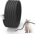 Cord Protector from Pets no Chew, 20FT-1/2inch Cord Managment Cable and Wire Protector from Rabbits, Cats and Other Pets Black