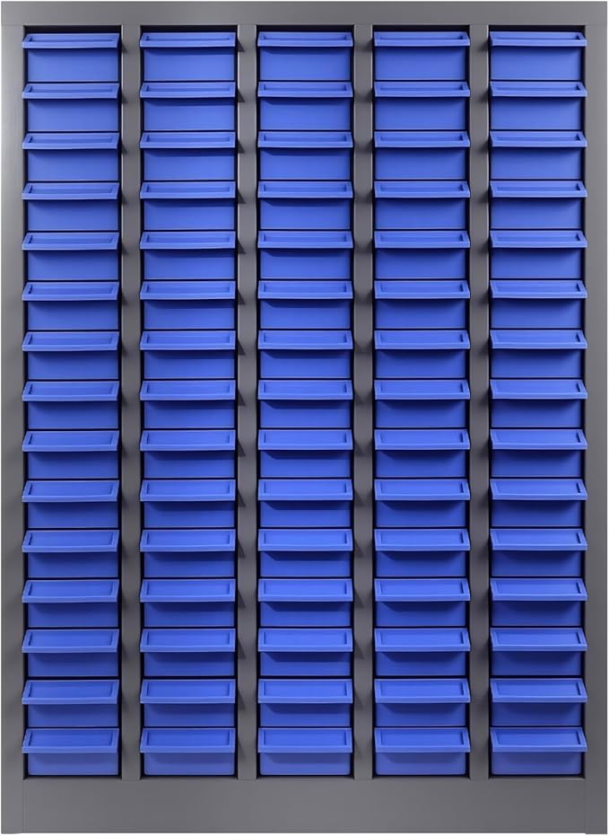 75 Drawers Bolt and Nut Tool Storage Cabinet, Large Capacity Parts Organizer with Label Stickers for Screws, Nuts, and Bolts