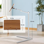 FAHKNS Book Stand for Reading，Multifunctional Book Stand for Reading with Wooden Platform & Elastic Book Clip，Suitable for Holding Books，Laptops，Tablets，Mobile Phones，Projectors