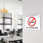 NIUBEE 10-Packs 8.5x11 Sign Holder Horizontal for Wall Door, Clear Acrylic Picture Frame for Paper with Free 3M Tape and Mounting Screws