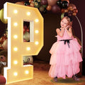 imprsv 4FT Light Up Letters, Large Light Up Letters for Birthday Party Decor, Wedding Decorations, Arch Kit