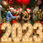 4FT Large Light Up Numbers, Giant Marquee Numbers 3 for 3rd 13rd 30th Birthday Decorations, Big Light Up Numbers for Party Anniversary, Marquee Letters Pre-Cut Mosaic Numbers for Balloons