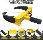 KAYCENTOP Universal Wheel Lock, Security Trailer Wheel Lock Anti Theft Tire Lock, Heavy Duty Wheel Clamp Adjustable for Trailers SUV Golf Cart Boats ATV Great Deterrent Bright Yellow/Black, 3 Keys