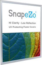 SnapeZo Poster Frame 36x48, Silver, 1.25 Inch Aluminum Profile, Front-Loading Snap Frame, Wall Mounting, Professional Series