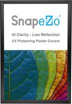 SnapeZo Poster Frame 20x30, Black, 1.25 Inch Aluminum Profile, Front-Loading Snap Frame, Wall Mounting, Professional Series