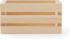 Make Market 5" Wooden Crate - Unfinished Wood Crate for Storage, Decorative Display, Arts & Crafts, Made of 100% Cedar - Bulk 24 Pack
