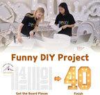 imprsv 3FT Marquee Numbers, Marquee Light Up Numbers 40th Birthday Decorations for Women Men, 40th Birthday Women Foam Board Anniversary Party Decorations Arch Kit (DIY)