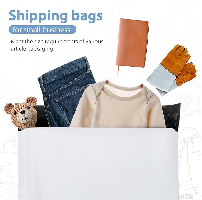 Metronic Poly Mailers 24x24 30000 Pcs Large Shipping Bags for Clothing White Packaging Bags Strong Self Seal Adhesive Shipping Envelopes for Business Tear-resistant Mailing Bag Mailing Envelopes