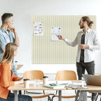 Large Felt Bulletin Board 23x47 Inch, 8pcs Peel and Stick Felt Wall Tiles Modern Push Pin Board for Wall Organization