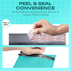 Teal Poly Bubble Mailers 8.5x12 inch #2 | Self Seal Padded Envelopes | Cushioned Bubble Mailer | Usable Size 8.5x11 | Water Proof | Lightweight mailing Shipping Bags | 100 Pack Bulk
