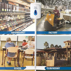 Automatic or Manual Hand Sanitizer Dispenser, Touch-Free Designed for Wall Mounting or to Optional Floor or Counter Stand (Automatic Dispenser w/Floor Stand)