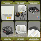 300W LED Solar Work Light, Sinear 26000LM Magnetic Portable Light, 26000mAh Rechargeable with 5 Modes, IP66 Waterproof for Outdoor Camping, Car Repair, Building, Workshop, Garage, Emergency