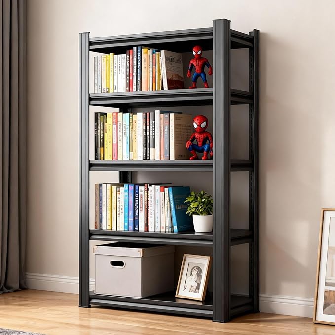 72" H Garage Shelving 2000LBS Storage Shelves Heavy Duty，5 Tier Adjustable Metal Shelving Unit for Storage Rack Warehouse, Pantry, Closet, Kitchen (72 * 40 * 18)