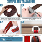 Floor Cord Covers for Wires 3.3FT Cable Hider Wire Cover Self Adhesive Cord Hider Floor for Offices, Homes, Workshops, Warehouses Cable Cavity 0.39" W x 0.27" H