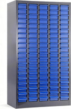 75 Drawers Parts Cabinet for Nuts, Bolts, Screws, Nut and Bolt Organizer with ABS Material Drawer, Bolt Bin Tool Storage Cabinet in Workshop, Garage, Office (100 Drawers)