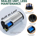 Professional 750ml Automatic Wall-Mounted Soap Dispenser with Anti-Corrosion Coating (Brushed Stainless Steel)