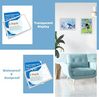 Magnetic Sign Holder 8.5 x 11-5Pcs Durable PVC Magnetic Frames for Refrigerator Reusable Adhesive Frames for Walls Door Window Double Sided Display Magnetic Picture Frame Document Holder