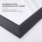 Amorho Bathroom Mirror Black, 30x36 Inch Thick Metal Framed Wall Mirrors, Suitable or Bedroom, Living Room, Entryway, Rectangle Wall-Mounted Mirrors(Horizontal/Vertical).