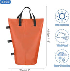 PATIKIL Canopy Weight Sand Bags, 4 Pack 112 Lbs Total Extra Large Weights Bags Waterproof Tent Leg Weights Sandbags for Outdoor Canopy Tent Sun Shelter Patio Ladder Orange (18x9")