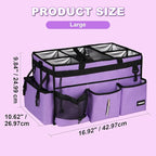 Large Cleaning Caddy Bag With Detachable Divider,Caddy Organizer With Handle,Cleaning Supply Storage With Adjustable Shoulder Strap & Waist Belt For Cleaners,Cleaning Housekeepers