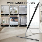 Shower Squeegee with Long Handle, 15-51" Telescopic Squeegee for Window Cleaning, Window Squeegee for Glass Doors, Extendable Window Cleaner Tool for Tile Walls, Sliding Door, Floor, Car Windshield