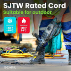 GEARit Outdoor 10 AWG Gauge 3 Prong Plug 100 Foot Extension Cord, Power Cord for Lawn, Garden, Appliances, 10/3, SJTW Heavy Duty for Indoor/Outdoor, All Purpose Weather Resistant, 100 Feet, Yellow