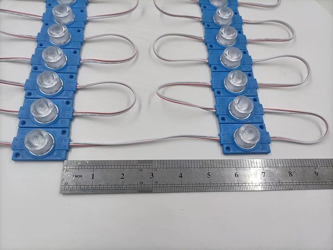 Blue 12V LED Module with Lens 2.0W for Light Box with Tape Adhesive Back (20pcs Pack)