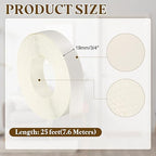 uxcell White Edge Banding Tape, 3/4 Inch x 25ft Pre-Glued Flexible Veneer Edge Edging Strips Wood Tape for Cabinet Repair and Furniture Restoration