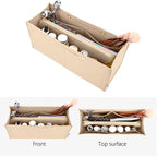 LEXSION Felt Purse Organizer Insert,Handbag Organizer with Detachalbe Zipper Pocket for ONTHEGO GM,3 Size 8034 Beige Large