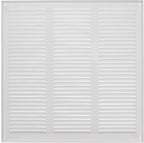 Repa Market 2-Pack 12x12 Inch Air Vent Cover/White Galvanized Steel Louvered Grill Cover with Mesh Screen/Wall or Ceiling Vent/Durable Flush Mount HVAC Register for Indoor and Outdoor Ventilation