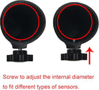 Garage Door Sensor Sun Shade Protector, Black, 2pcs