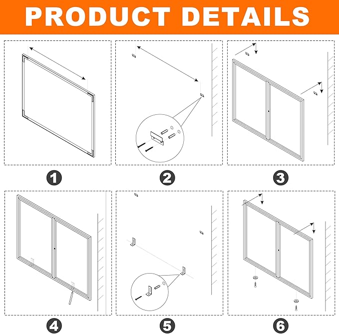 Enclosed Bulletin Board,Outdoor Bulletin Board,43.3 * 31.5’’ Lockable Cork Noticeboard with Aluminum Frame,Weatherproof Display Cases for School, Office,Commercial