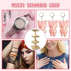 Bracelet Holder Display, 3 Tier Wooden Rotating Display Stand for vendors, 60 Hooks for Bracelet, KeyChain, Necklace, Jewelry