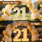 3FT Marquee Numbers 21, Large Light up Number 21 for Birthday Party Supplies, Sign, Backdrop, Happy 21st Birthday Decorations for 21 Years Old Women Men